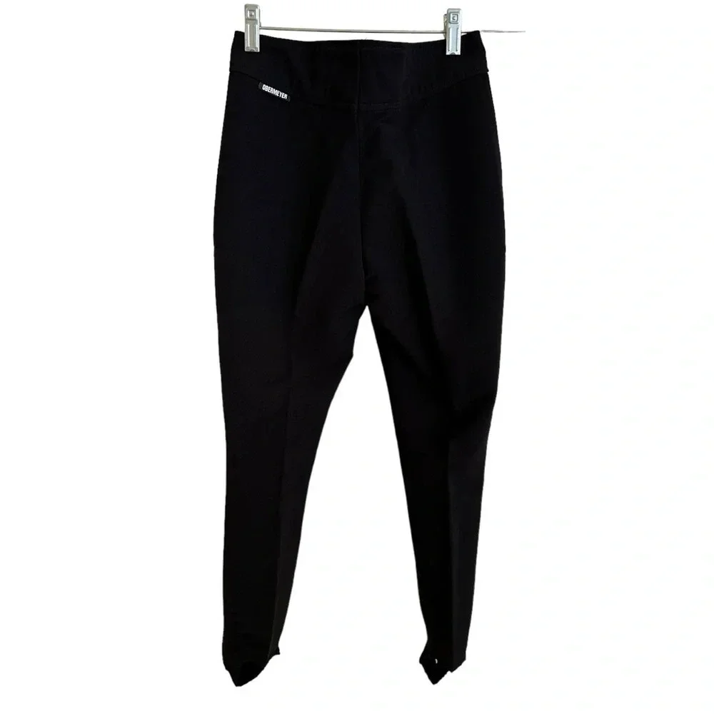 Vintage NWT Obermeyer Kids size 14 Black Wool Blend Stirrup Ski‎ Pants Stretch